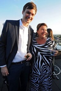 JNF-KKL Green Business Circle-Conrad Clemens von der Jungen Union mit JNF-KKL Präsidentin Sarah Singer