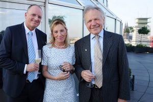 JNF-KKL Green Business Circle - v.l.n.r. Ulrich Platte, Panscosma SE Schweiz, JNF-KKL Heike Hausweiler, Prof. Dr. Konrad Reinhart, Global Sepsis Alliance